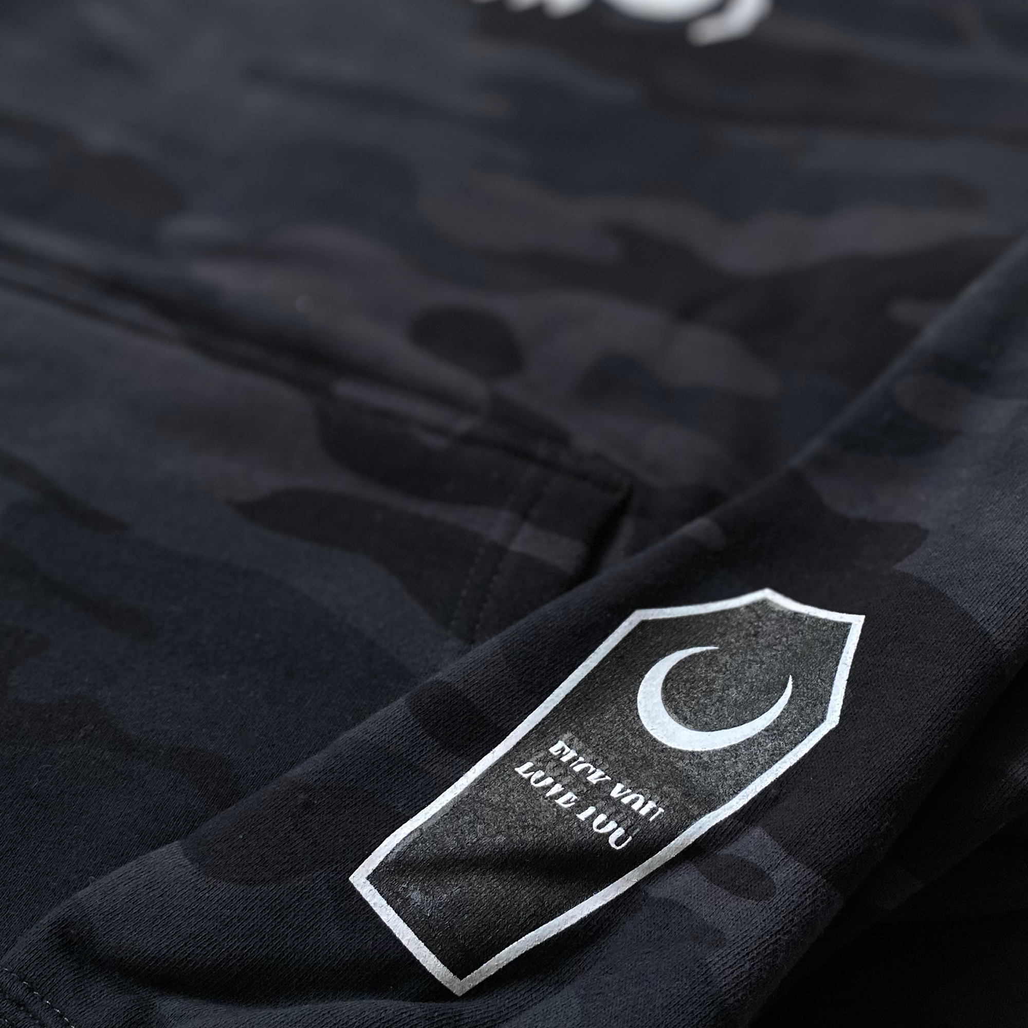 GHASTLY - BORN 2 DIE - BLACK CAMO HOODIE