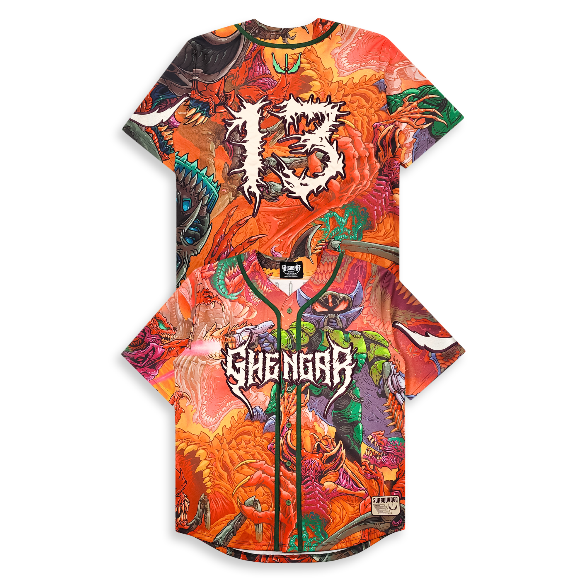 GHENGAR - SURROUNDED BASEBALL JERSEY (PRE ORDER)