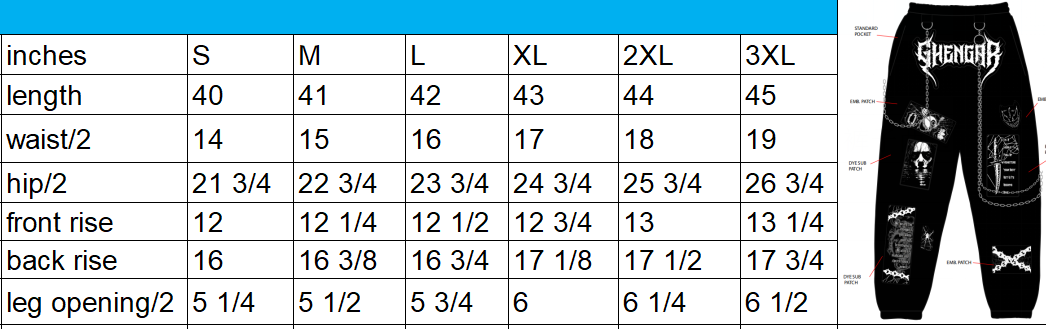 GHENGAR - DOOM WALKERS JOGGERS